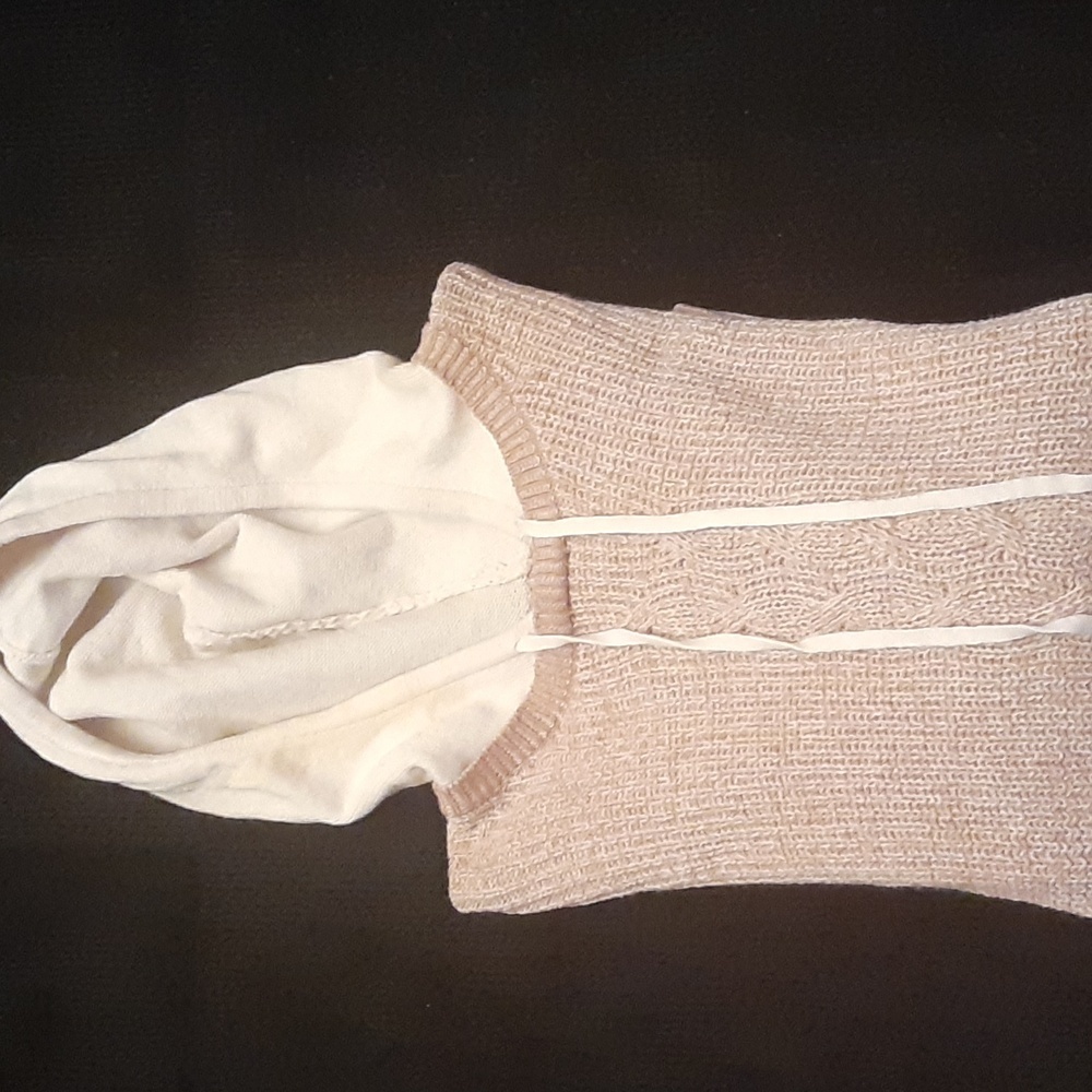 Nic + Zoe Women's Beige Sweater with Hood - Picture 11 of 11